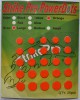 Strike Pro Power Dots свинцовые наклейки для воблеров оранжевые размер L от 0,11 до 0,22 гр 25 шт - Интернет-магазин товаров для рыбалки «Академiя Рыбалки»