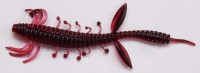 Силиконовая приманка Aiko MONSTER 3"/75mm 001-Dark Blood запах и вкус креветки - Интернет-магазин товаров для рыбалки «Академiя Рыбалки»