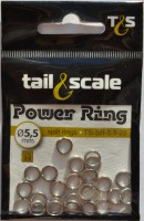 Кольца заводные Tail&Scale Power Ring прессованные 7.5мм (TS-SR-5.5-25) 43 кг - Интернет-магазин товаров для рыбалки «Академiя Рыбалки»
