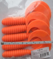 Силиконовые приманки Яман Твистер SPIRAL 6'  цвет Carrot Gold Flake - Интернет-магазин товаров для рыбалки «Академiя Рыбалки»