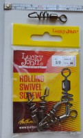 Застежки LUCKY JOHN Rolling Swivel Screw K003/0 - Интернет-магазин товаров для рыбалки «Академiя Рыбалки»