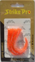 Хвосты для джеркбейта Strike Pro Guppie Downsize(EG-208BT#Orange Glitter) - Интернет-магазин товаров для рыбалки «Академiя Рыбалки»