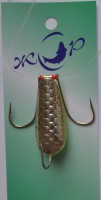 Отвесная зимняя блесна Жор БАЛДА Жучок 25 гр СЕРЕБРО - Интернет-магазин товаров для рыбалки «Академiя Рыбалки»