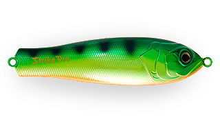 Пластиковая шумовая блесна незацепляйка Strike Pro Salmon Profy 90CD (PST-03CD#A45E) - Интернет-магазин товаров для рыбалки «Академiя Рыбалки»
