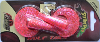 Хвост для джеркбейта Strike Pro WOLF TAIL JR SINKING (EG-175T-pink glitter) - Интернет-магазин товаров для рыбалки «Академiя Рыбалки»